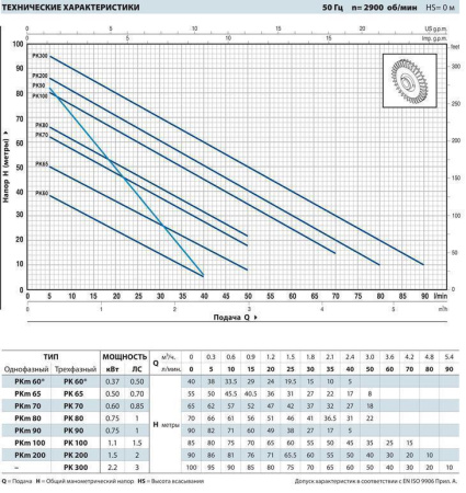 Вихревой насос Pedrollo PKm 90
