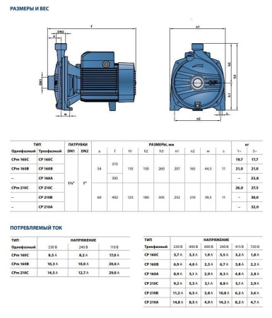 Центробежный насос Pedrollo CP 160A