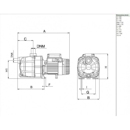 Насос для бассейна DAB EUROCOM SP 40/50 M