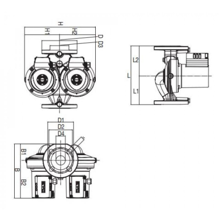 Насос циркуляционный бытовой DAB D 110/250.40 T