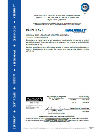 Насос для артезианских скважин - Panelli 95 PR10 N/ 7