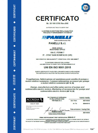 Насос для артезианских скважин - Panelli 95 PR3 N/ 58