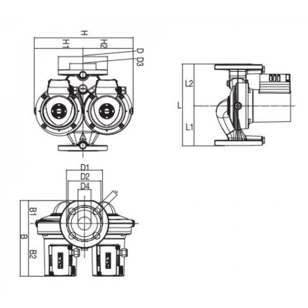 Насос циркуляционный бытовой DAB D 110/250.40 T