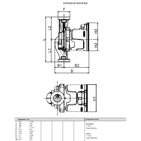 Насос циркуляционный бытовой DAB EVOSTA2 20-105/130 SOL 1/2"