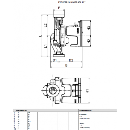 Насос циркуляционный бытовой DAB EVOSTA2 20-105/130 SOL PWM 1/2"