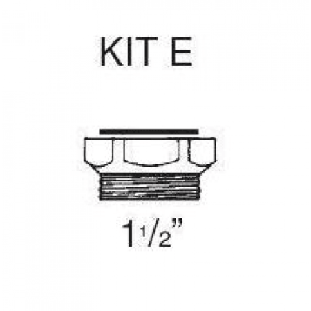Комплект подключения E (адаптер 1 1/2"x1”) DAB ADAPTATION KIT E - 1" BRASS ADAPTER
