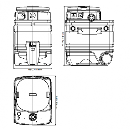 Накопительный бак питьевой воды Dab NBB - WRAS TANK 280 LT