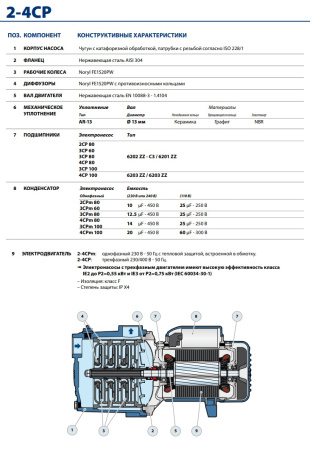 Промышленная насосная станция Pedrollo CB2 - 4CPm 100-C