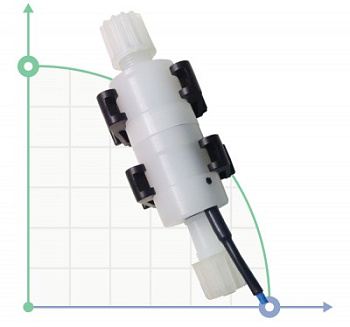 Датчик выходного потока жидкости PVDF для насосов до 20 л/ч (eONE до 30 л/ч)